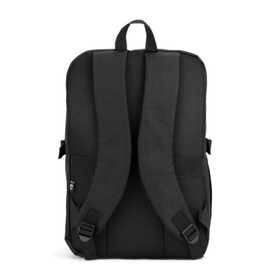UDINE. Backpack with one full opening compartment in high density 300D recycled polyester 16
